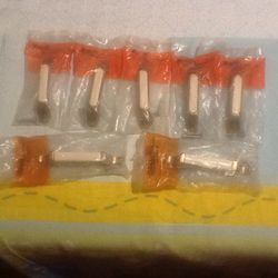 Amerock- 7 New White / Gold Dresser Drawer Handles