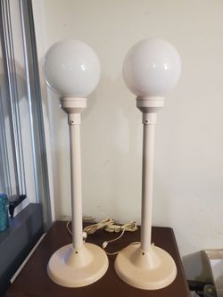 Pair of Vintage Hartman Lollipop Lamps