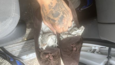 Brown dress shoes