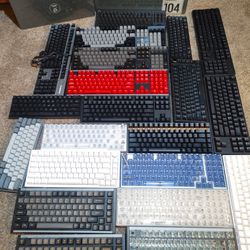 Brand New Unused Keyboard Collection - Different Sizes, Key caps And Many Different Switches!