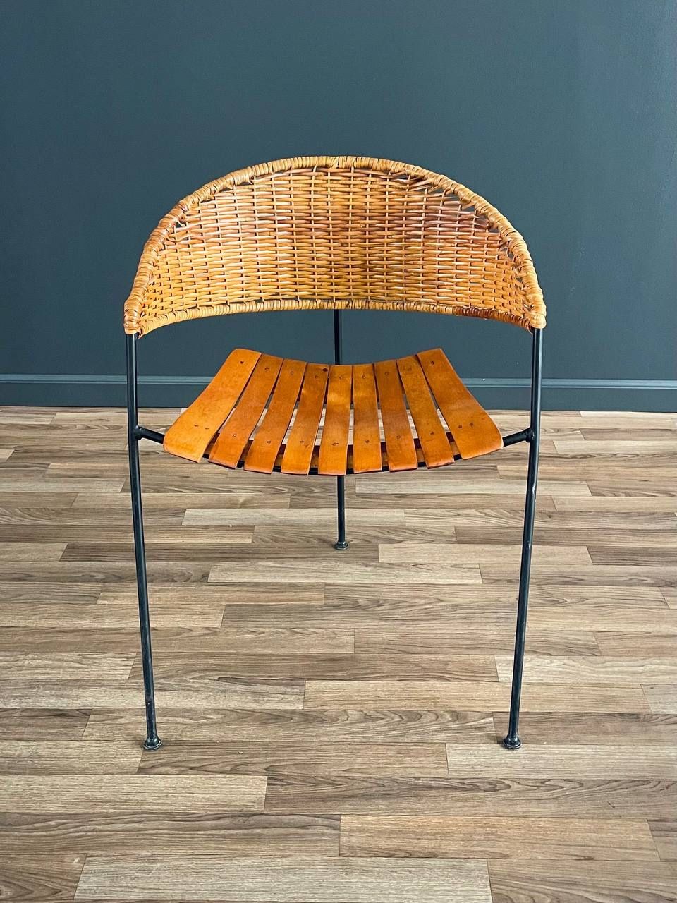 Mid-Century Modern Arthur Umanoff Cane Tri-Leg Chair, c.1950’s
- Delivery Available