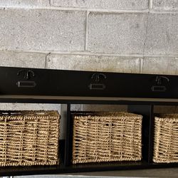 Safavieh Home Collection Finley Hanging 3 Basket Wall Rack