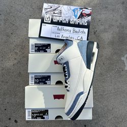 Air Jordan 3 Levi’s All Star Size 8.5 10 10.5