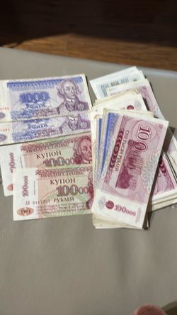 Transnistria Banknotes 1000,100000 rubles