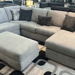 [OM] 🟪 Only $45 initial then take it home 🏡 Brand New  Parkdale Sectional Double Chaise 