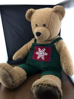 Vintage Hallmark Christmas Teddy Bear Gigantic 43”