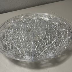 Divided Serving Tray with Center Dip Bowl Party Platter