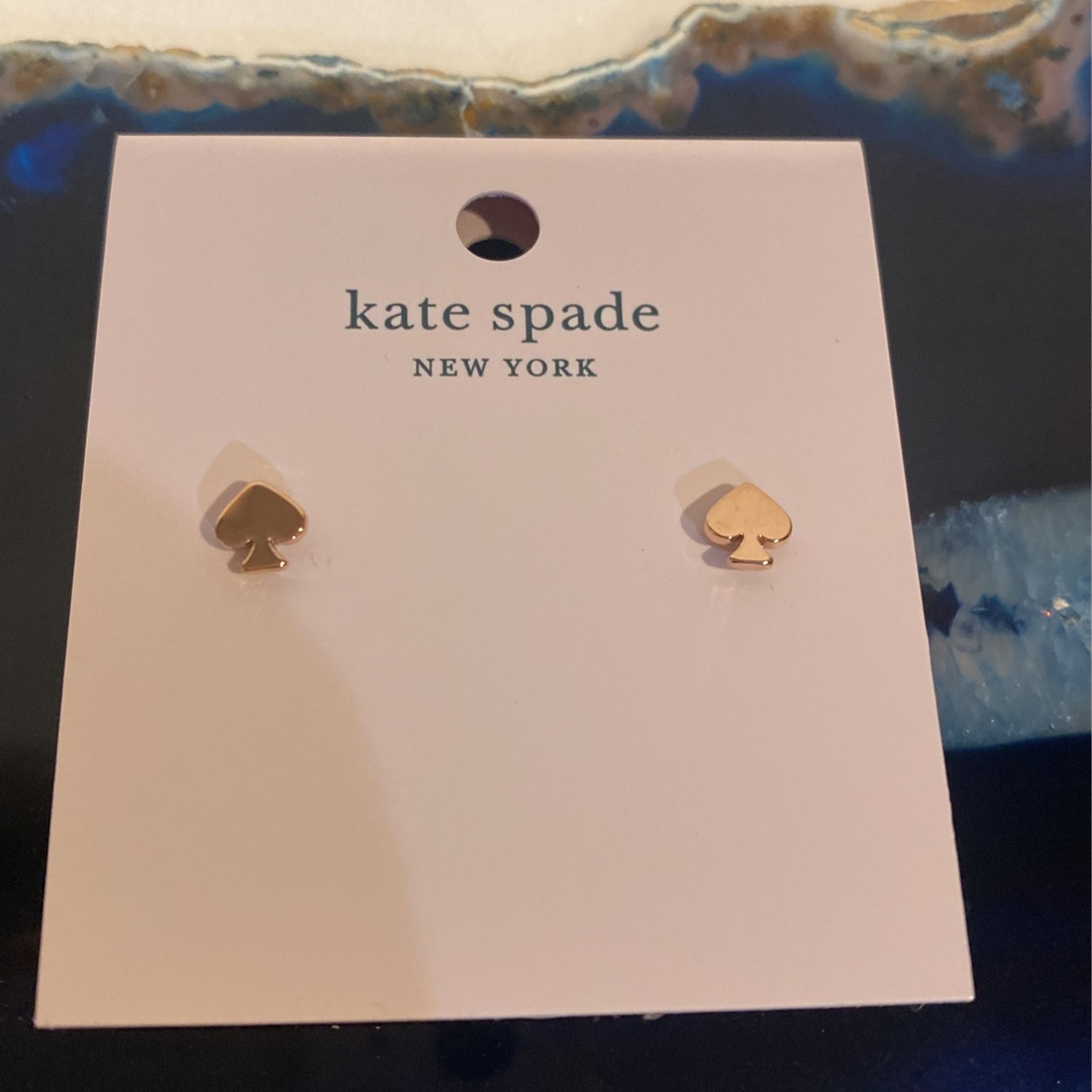 Kate Spade Signature Spade Rose Gold Earrings