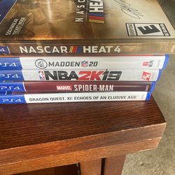 New PS4 Games Spider Man NBA2K MADDEN NASCAR Dragon quest