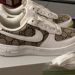 Custom Nike Air Force 1 Unfinished Gucci Project + Angelus Paints Set