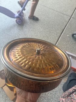 Used Cooking pot and new bowl