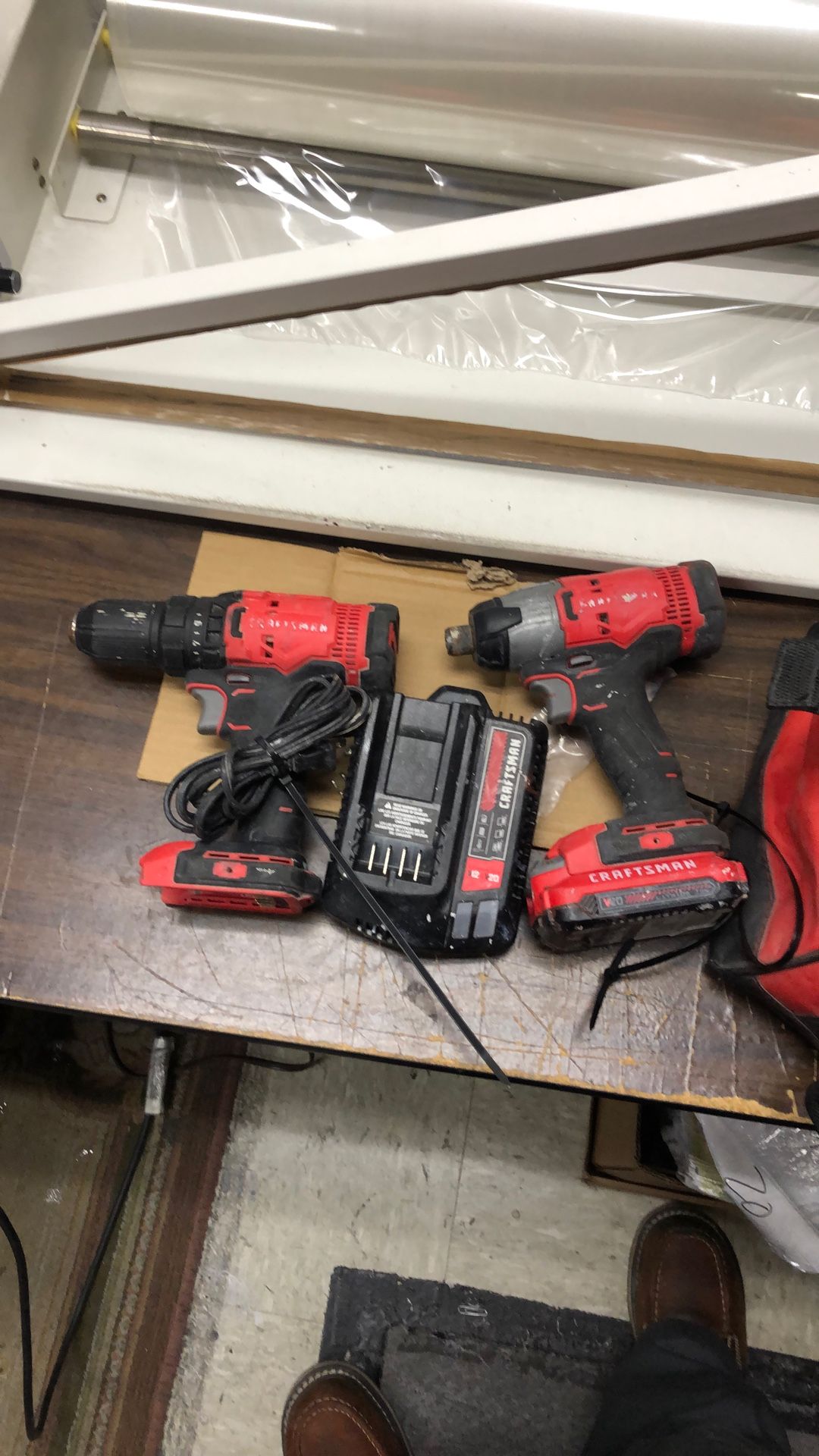1003 Craftsman CMCF800 20v Lithium Ion 1/2” Drill Driver 1/4” Hex Impact Driver W/ Battery & Charger 010391