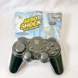 New PS2 AERO SHOCK - PS2 GAME CONTROLLER -  Dual Shock - Factory Sealed 