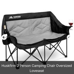 Huskfirm 2 Person Camping Chair/Oversized Loveseat Retail $170 