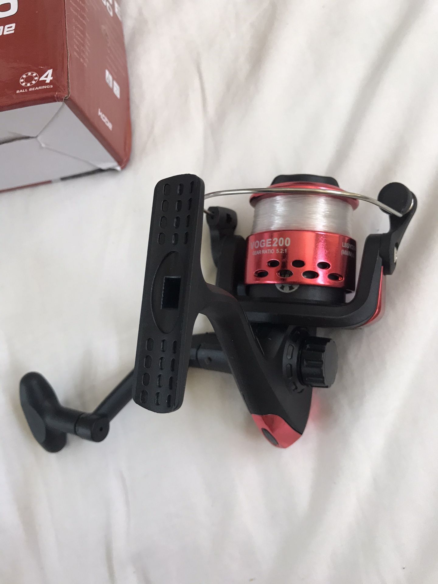 Spin fishing reel fishing pole