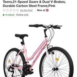 Kiapanlno 26 Inch Mountain Bicycle, 21 Speed Bike