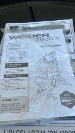 Weider 2980 x Weight set