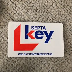 Septa Key Card One Day Pass Good For 8 Trips