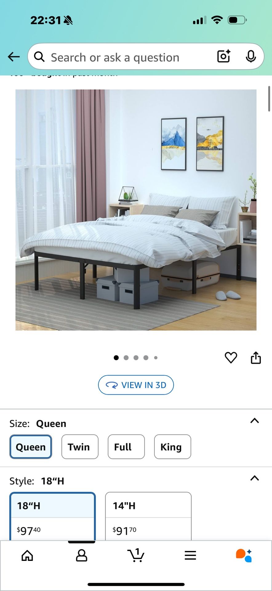 Queen Bed Frame Disassembled