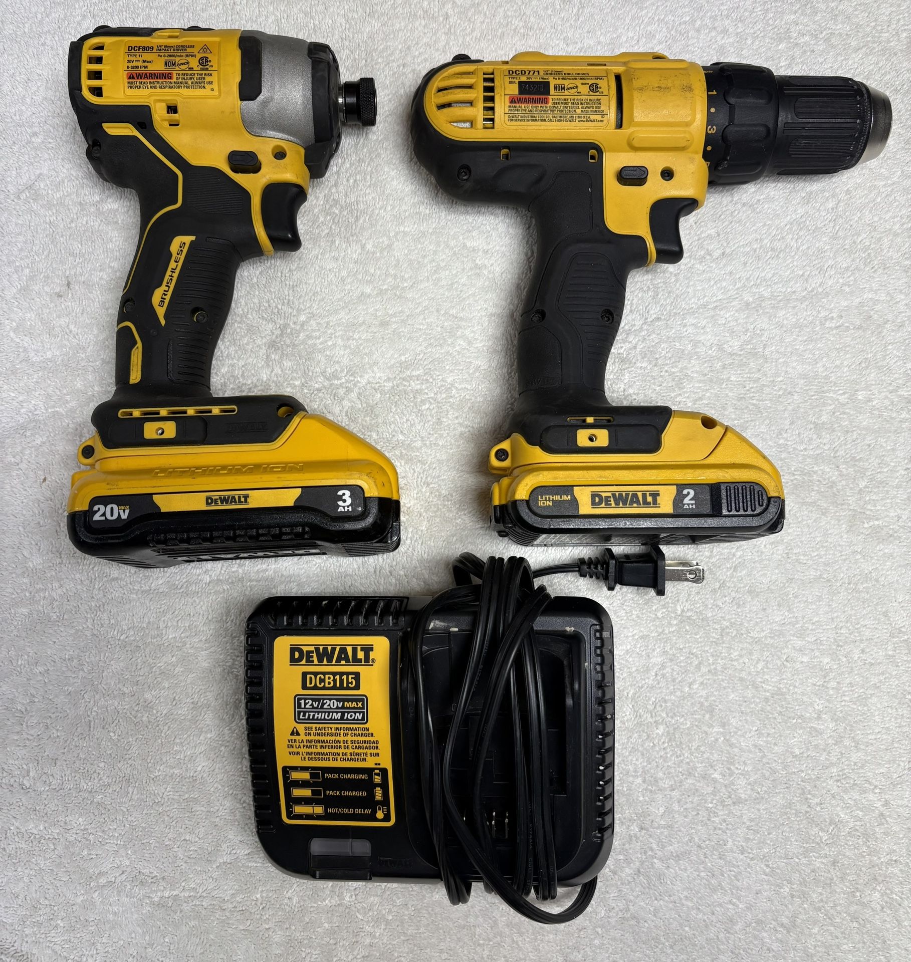 Dewalt 20 Volt Drill & Impact