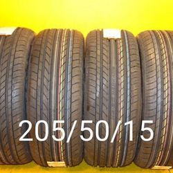 4 New Tires For Sale 205/50/15 We Service Motorcycle Tires