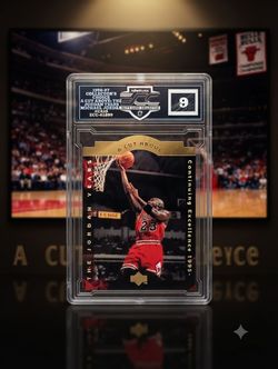 Michael Jordan 1996-97 Upper Deck A Cut Above ECC Graded 9