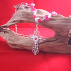 New Handcrafted with recycled bullets cross necklace