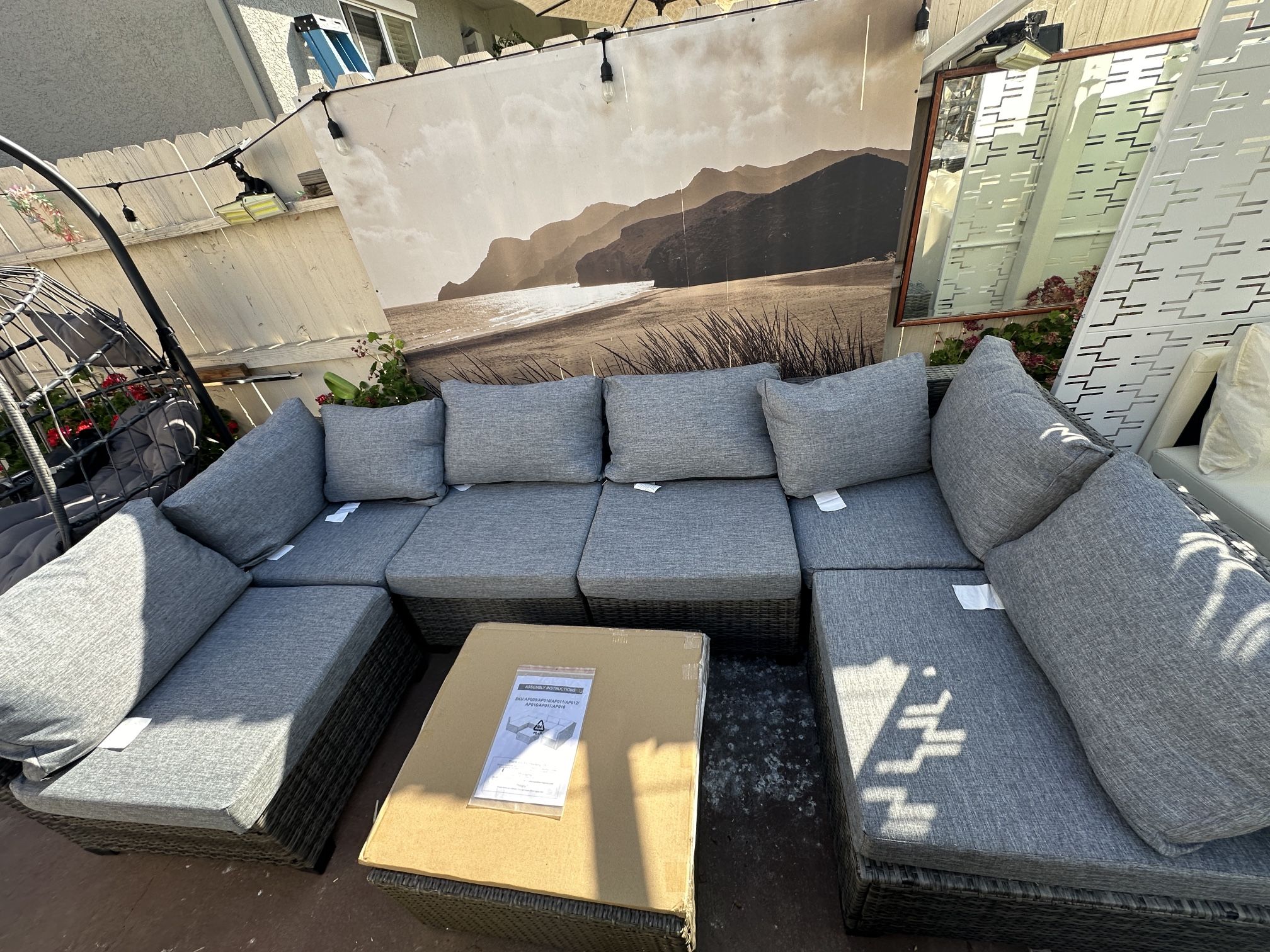 7 piece patio furniture set