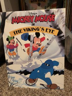 Mickey Mouse, Minnie Mouse Disney Vintage giant book 1990 - the viking’s eye