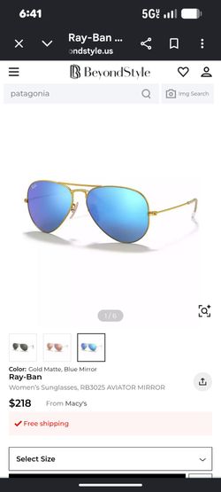 Ray Ban Aviator Sunglasses