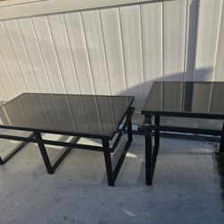 METAL COFFEE & END TABLE