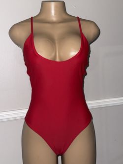 Red One Piece Swimsuit 