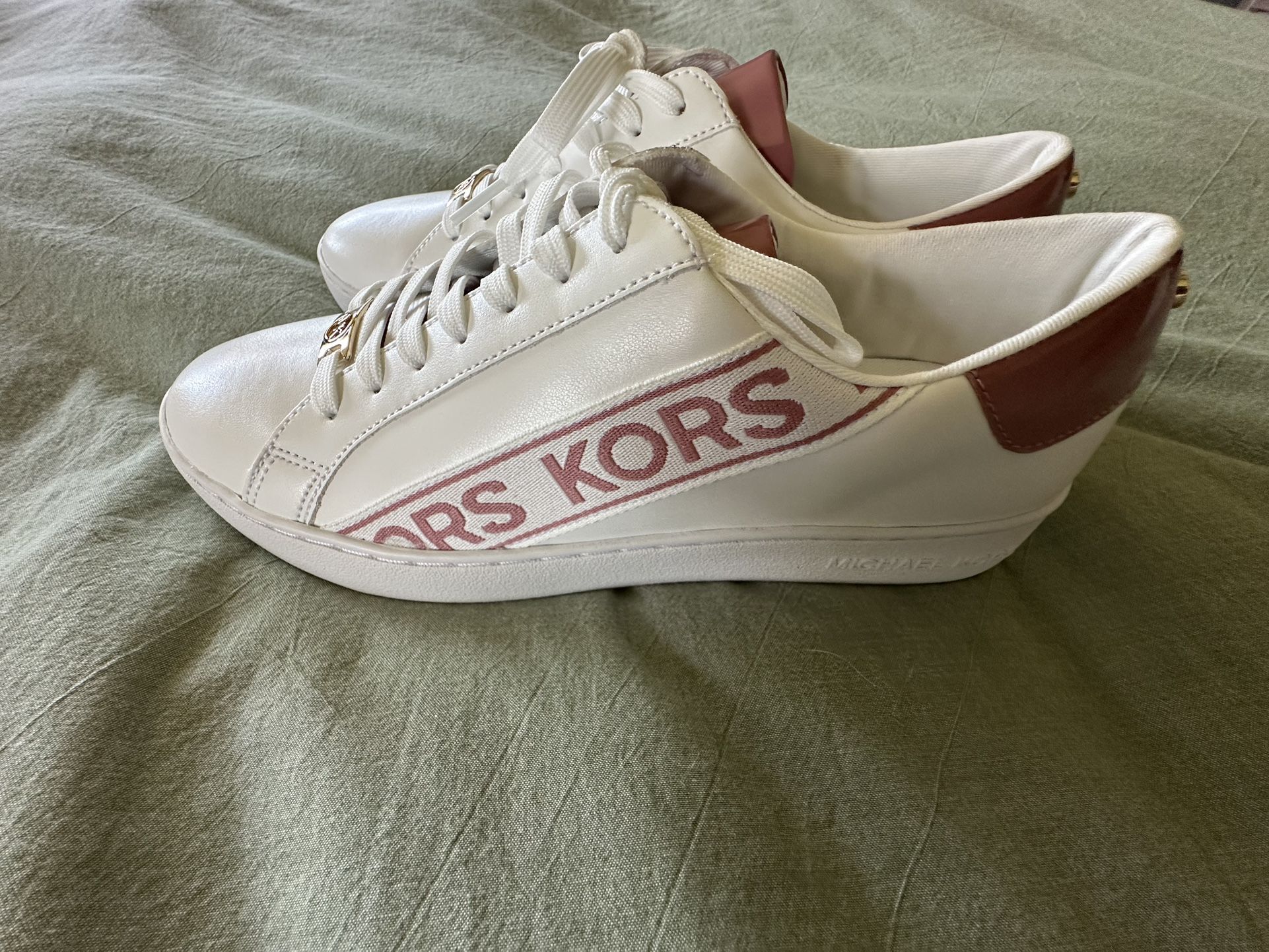 Footwear Brand White Mk Sneakers Brand New Michael Kors Womans