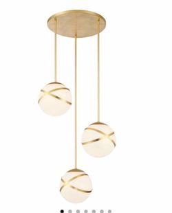Minka Lavery 5433 Batignolles 3 Light 25"W Multi Light Pendant - Gold     Minka Lavery Model: 5433-853