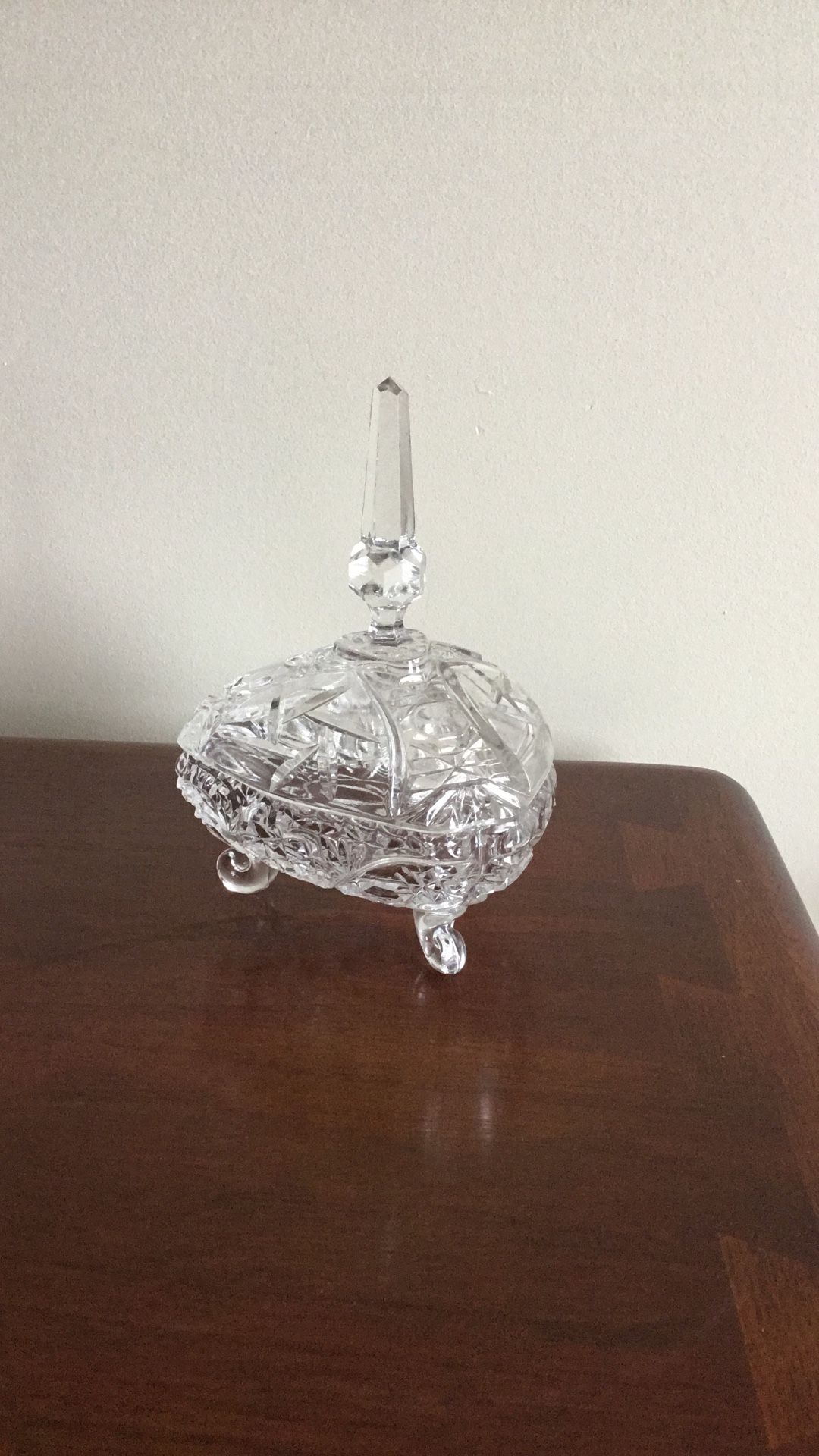 Vintage Crystal Candy Dish