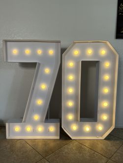 4FT Marquee Numbers Sign