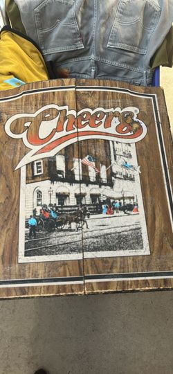 1989 Cheers TV Show Wooden Dart Board