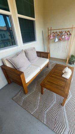 outdoor patio couch with coffee table
