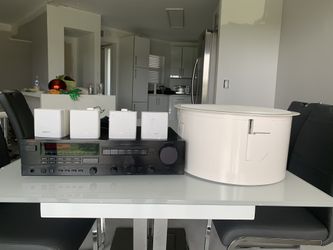 Av Receiver And Boss Speakers