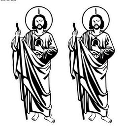 San Judas Sticker 15”x5” / Sticker Vinyl