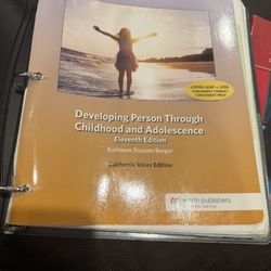 Developing Person Through Childhood And  Adolescence 