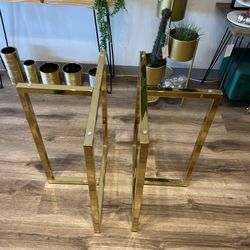 Gold Metal Table Base For Round or Rectangle Tables