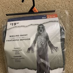 9$- Wailing Ghost Boys Halloween Costume Size M(8)