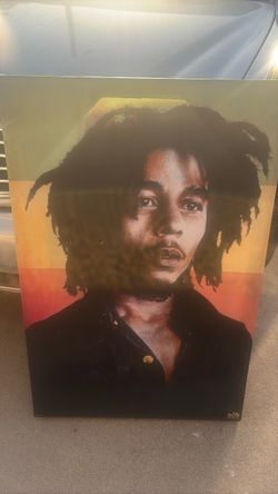 Large Bob Marley picture $12 cash like new
