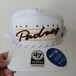 San Diego Padres '47 Downburst Hitch Snapback Hat White