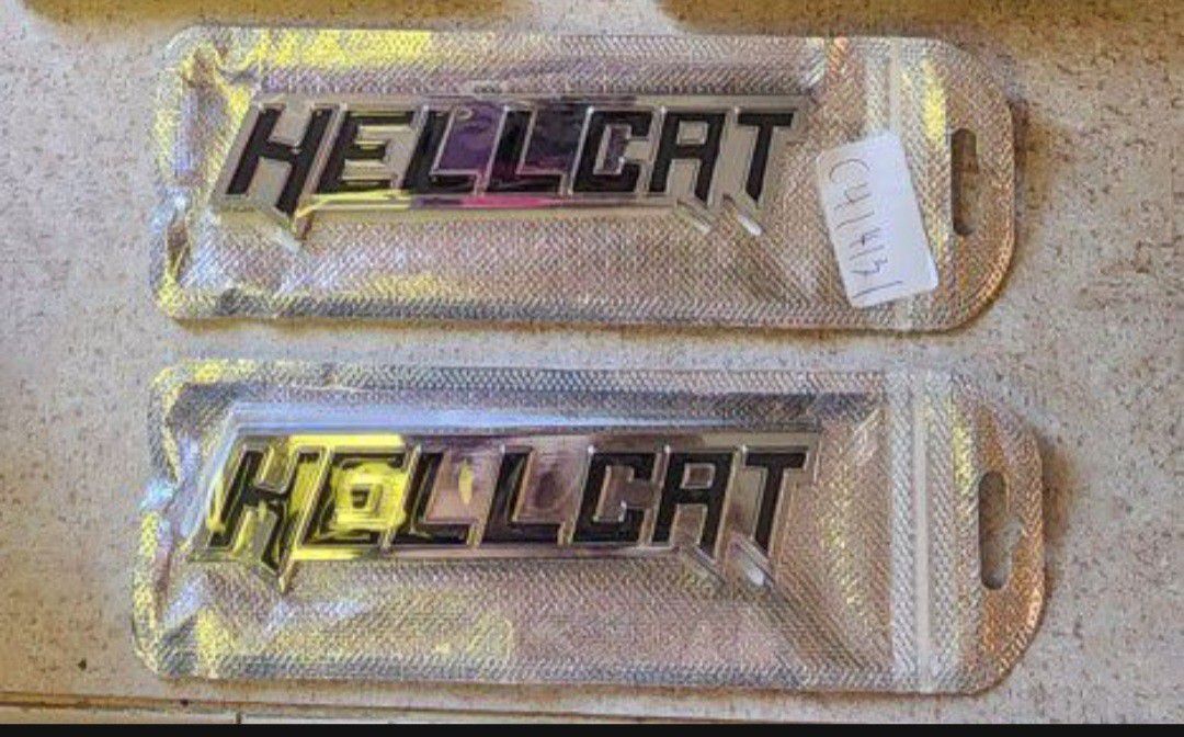 1 Hellcat Emblem Adhesive Backing SHIPPING AVAILABLE 
