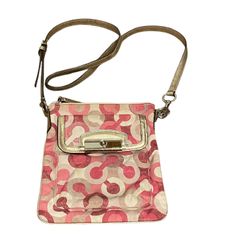 Coach Kristin OP ART Signature Sequin Swingpack Crossbody 
