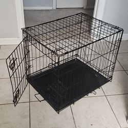 Reduced Price - Black Metal Pet Crate