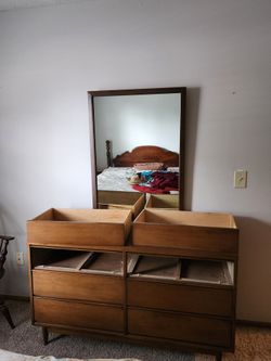 Dresser with mirror