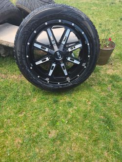 22" truck rims 5 lug universal